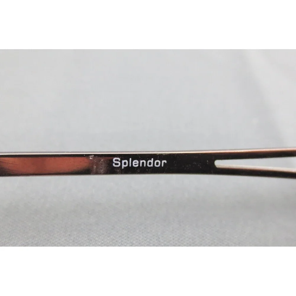 Splendor SP 7003 CHNT Eyeglasses Chestnut Brown Metal Rectangular Frames